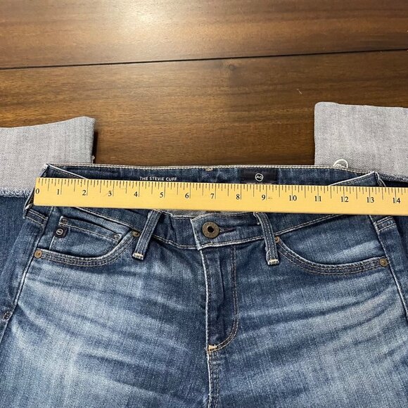 Adriano Goldschmied Women's The Stevie Cuff Jean medium wash size 25 - Picture 3 of 12